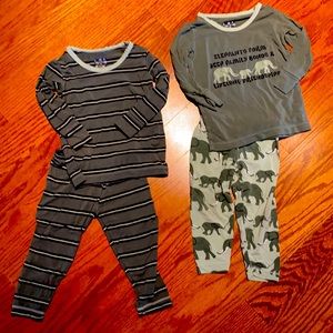 Kickee Pants pajama sets lot of 2